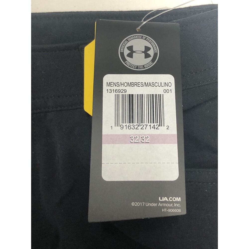 Under Armour Black Guardian Tactical Pants Mens Sz 32/32 1316929 001 UA NWT - Picture 8 of 9